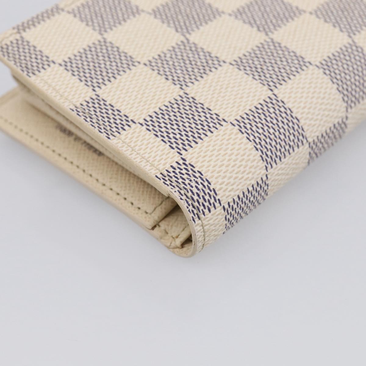 LOUIS VUITTON Damier Azur Portefeuille Viennois Wallet N61676 LV Auth 211256V
