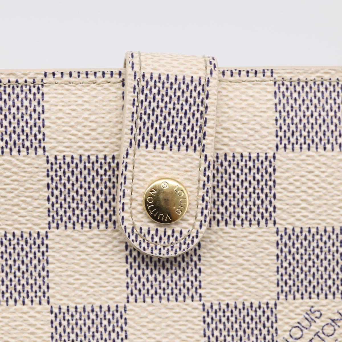 LOUIS VUITTON Damier Azur Portefeuille Viennois Wallet N61676 LV Auth 211256V