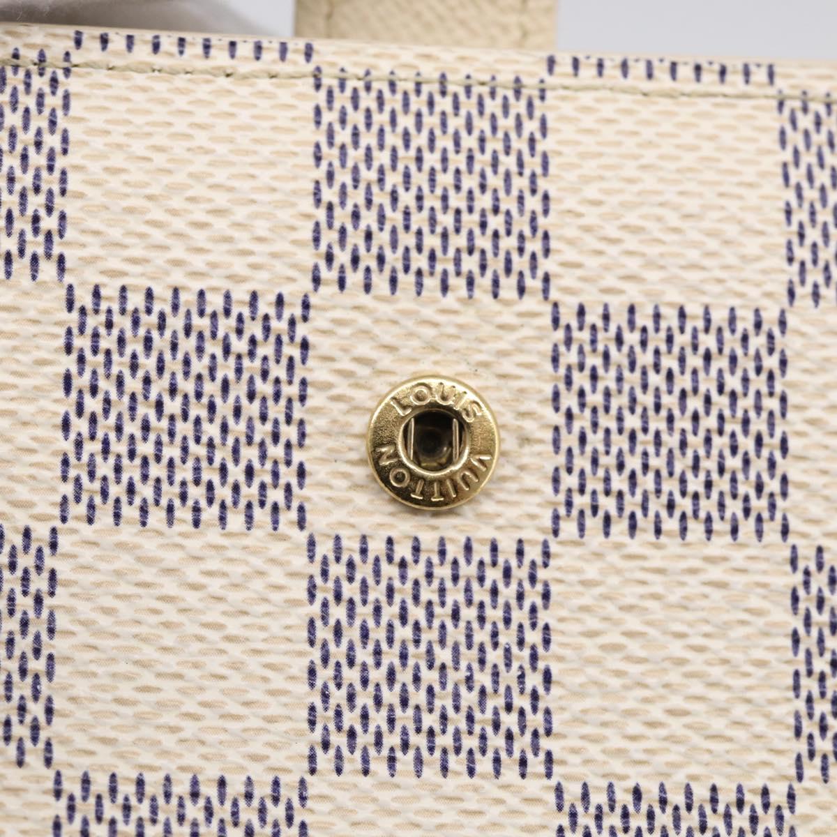 LOUIS VUITTON Damier Azur Portefeuille Viennois Wallet N61676 LV Auth 211256V