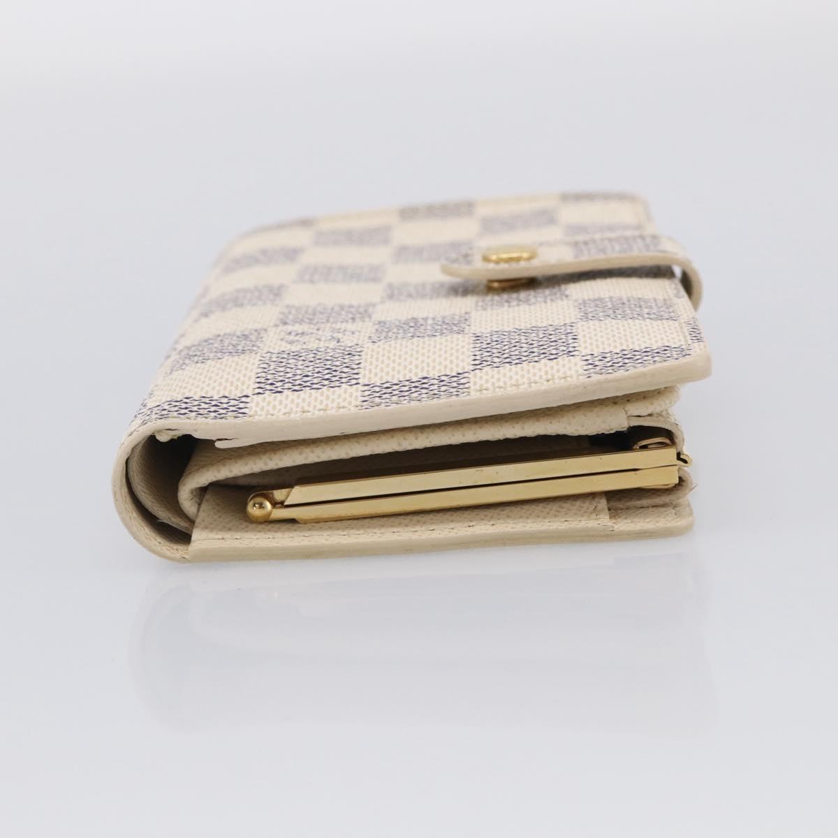 LOUIS VUITTON Damier Azur Portefeuille Viennois Wallet N61676 LV Auth 211256V