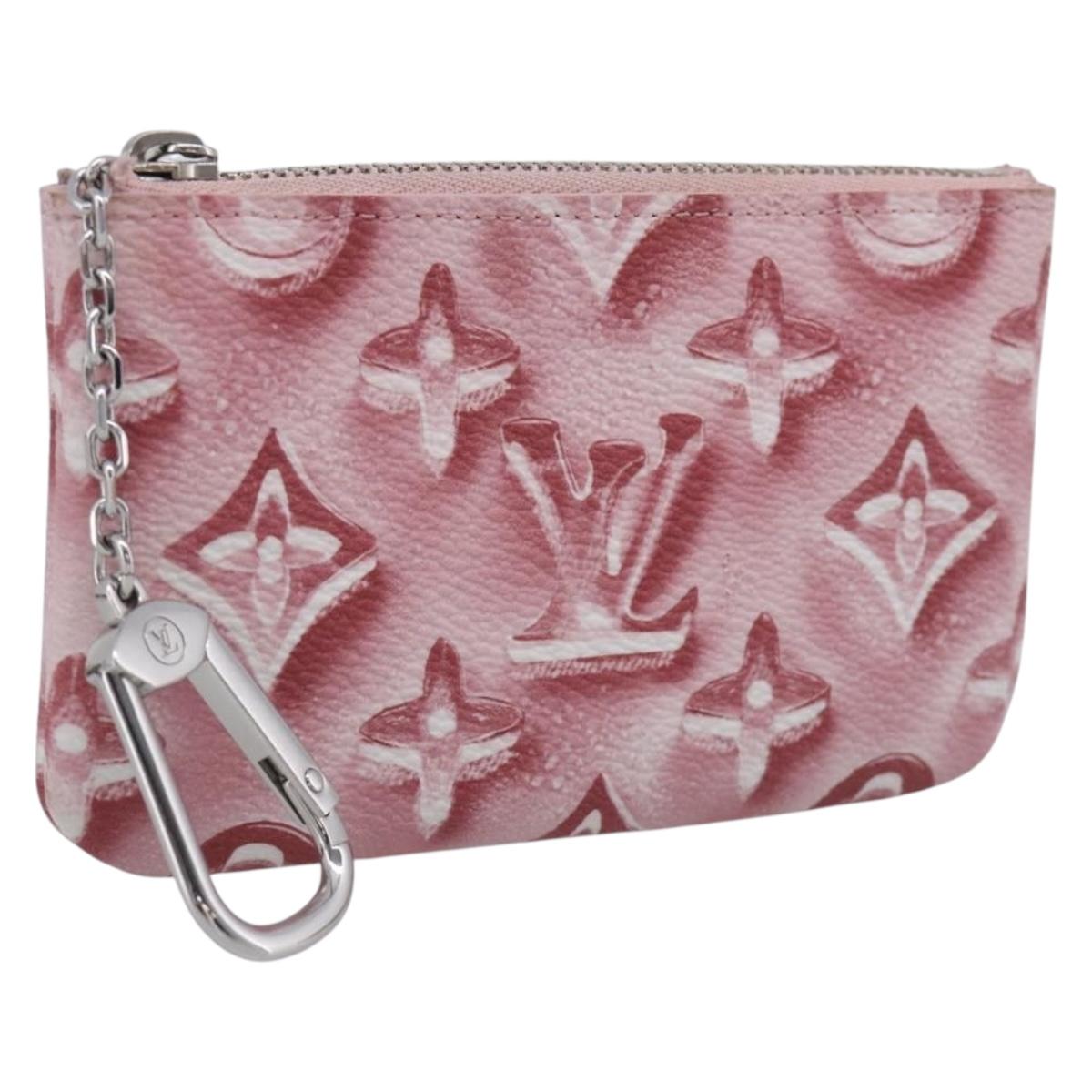LOUIS VUITTON Monogram Ice Cubes Pochette Cles XS Purse Pink M28665 Auth 211259V