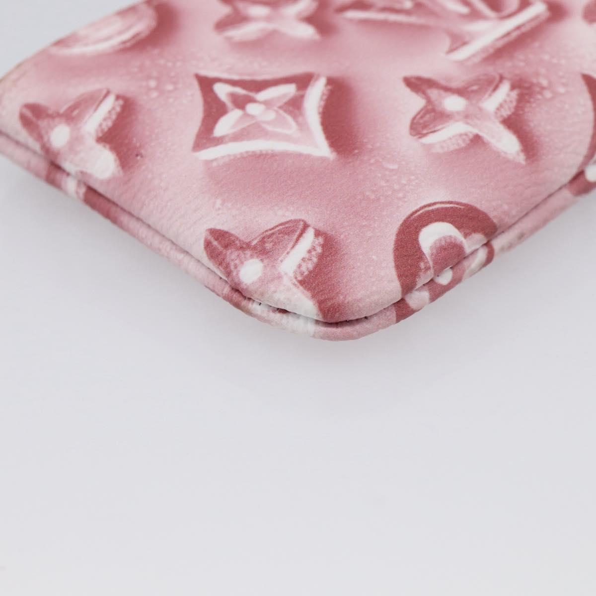 LOUIS VUITTON Monogram Ice Cubes Pochette Cles XS Purse Pink M28665 Auth 211259V
