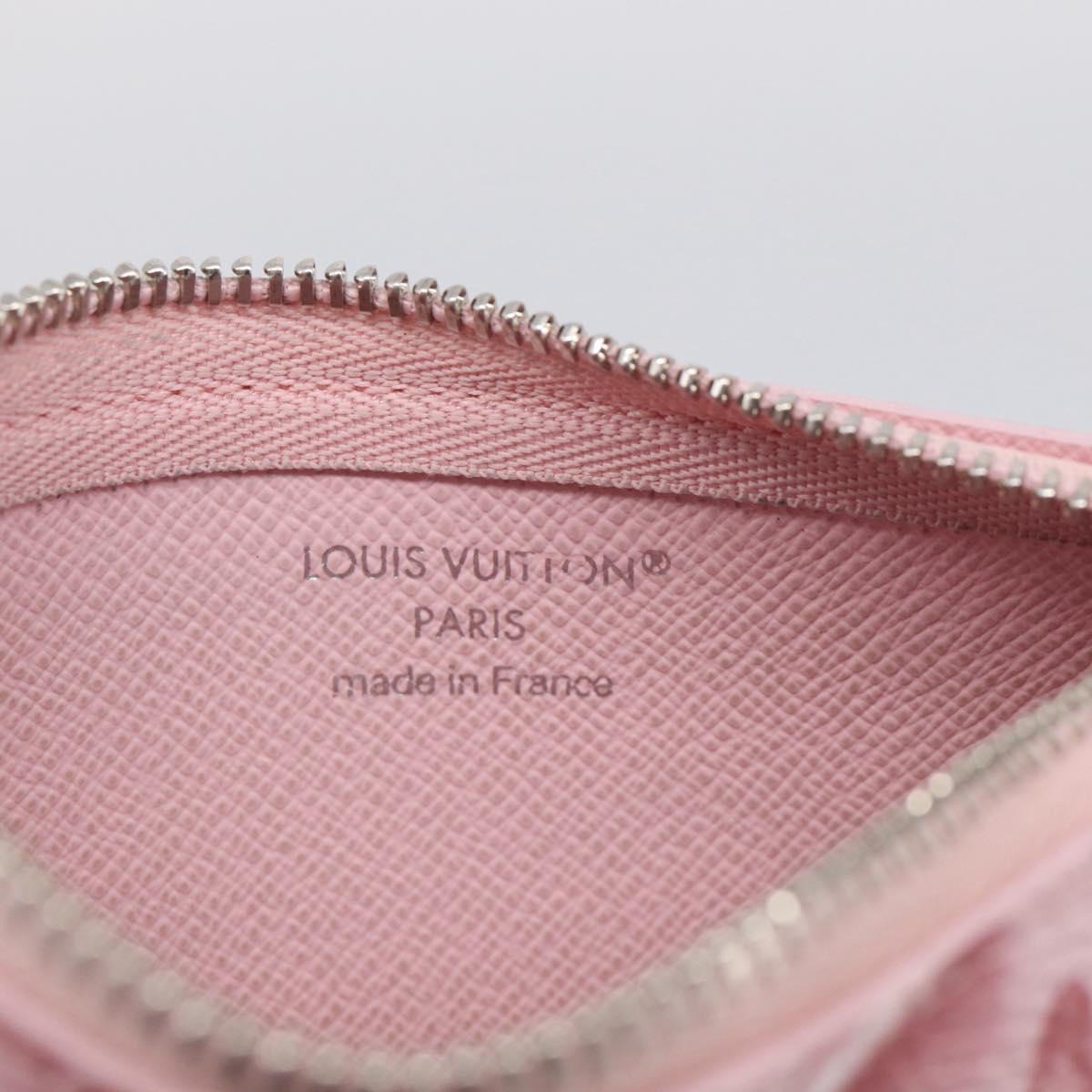 LOUIS VUITTON Monogram Ice Cubes Pochette Cles XS Purse Pink M28665 Auth 211259V