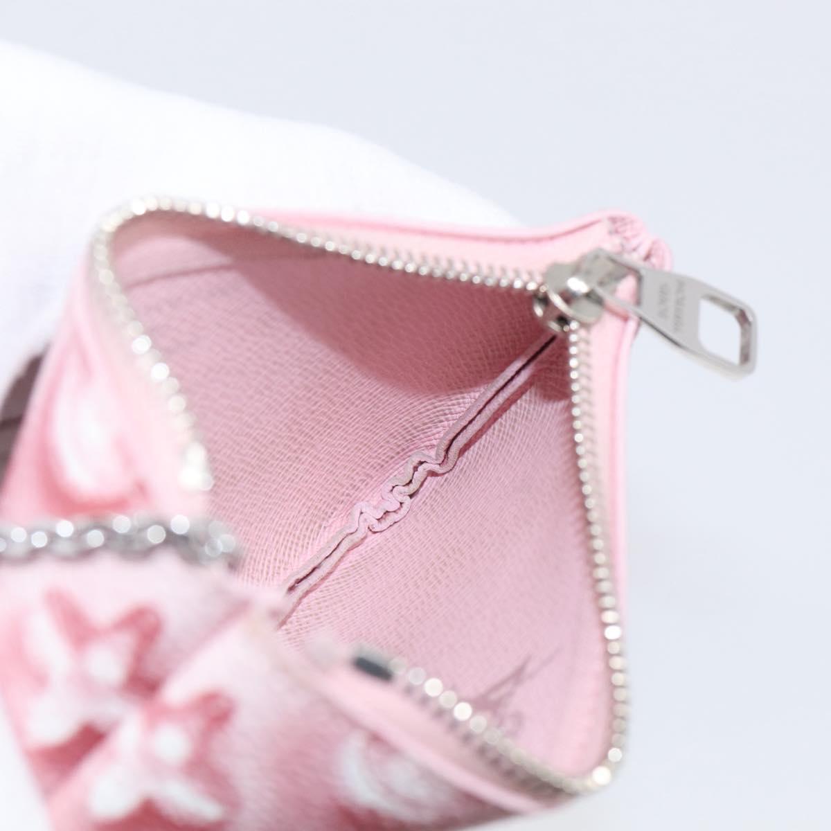 LOUIS VUITTON Monogram Ice Cubes Pochette Cles XS Purse Pink M28665 Auth 211259V