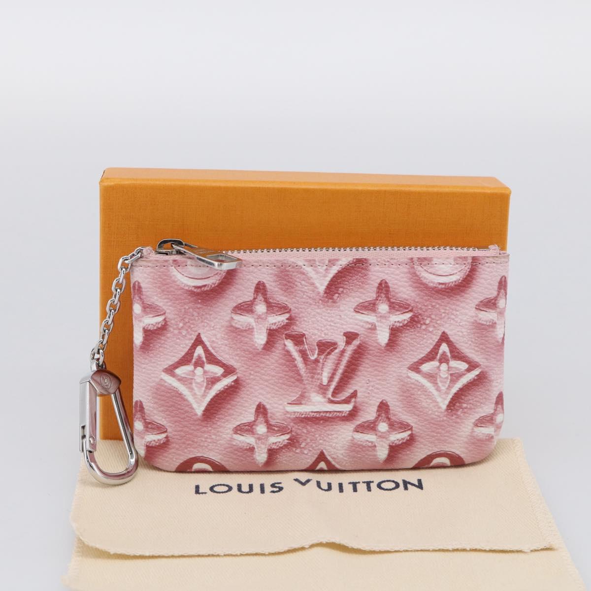LOUIS VUITTON Monogram Ice Cubes Pochette Cles XS Purse Pink M28665 Auth 211259V