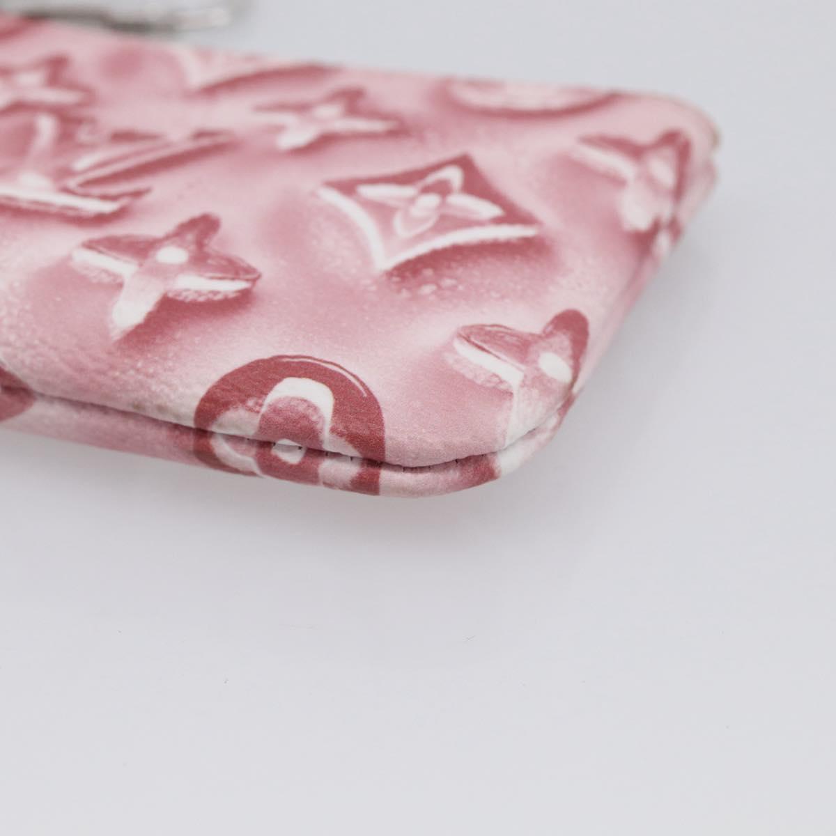 LOUIS VUITTON Monogram Ice Cubes Pochette Cles XS Purse Pink M28665 Auth 211259V