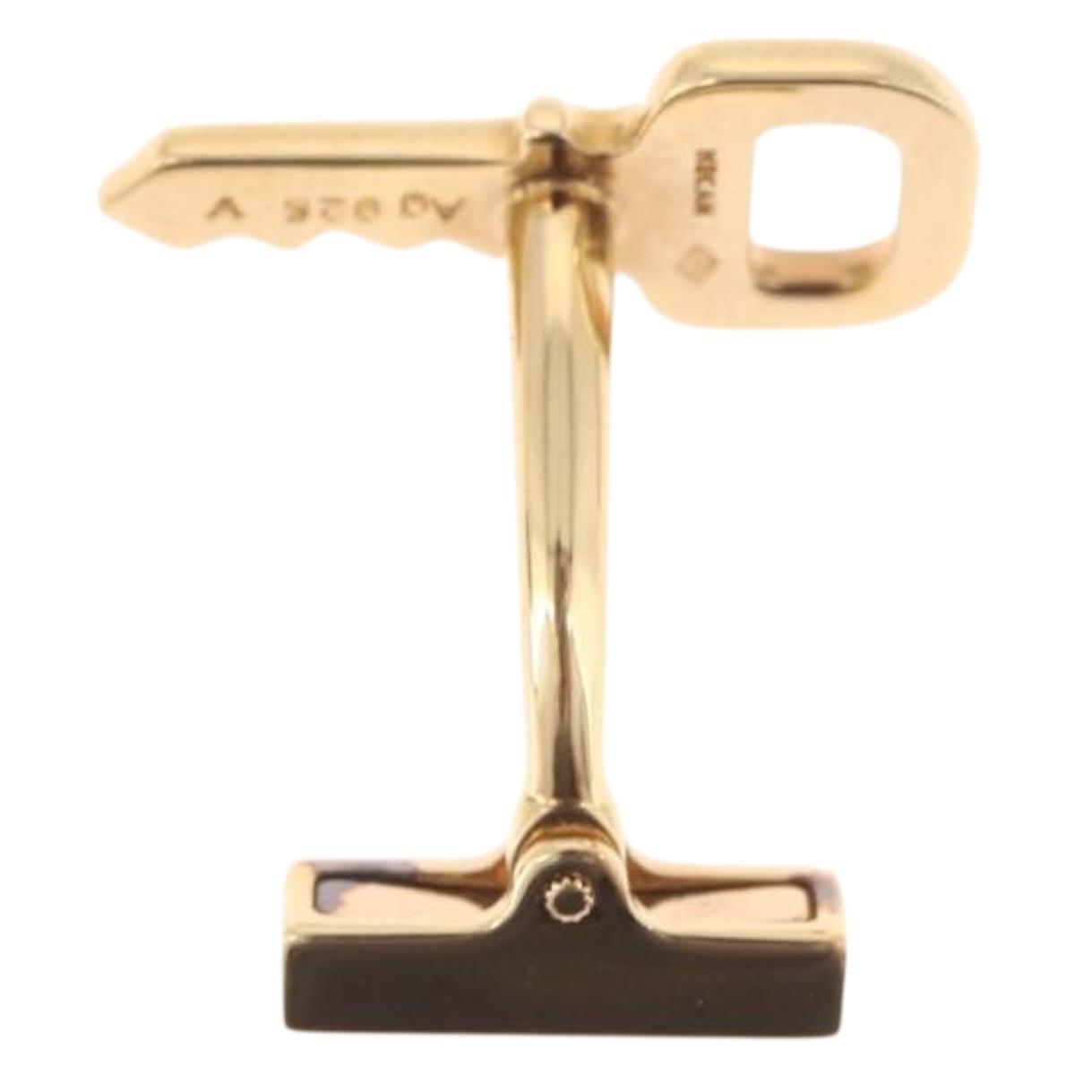 LOUIS VUITTON Bouton de Manchette Cadena Eclet metal M64601 Auth 211263V