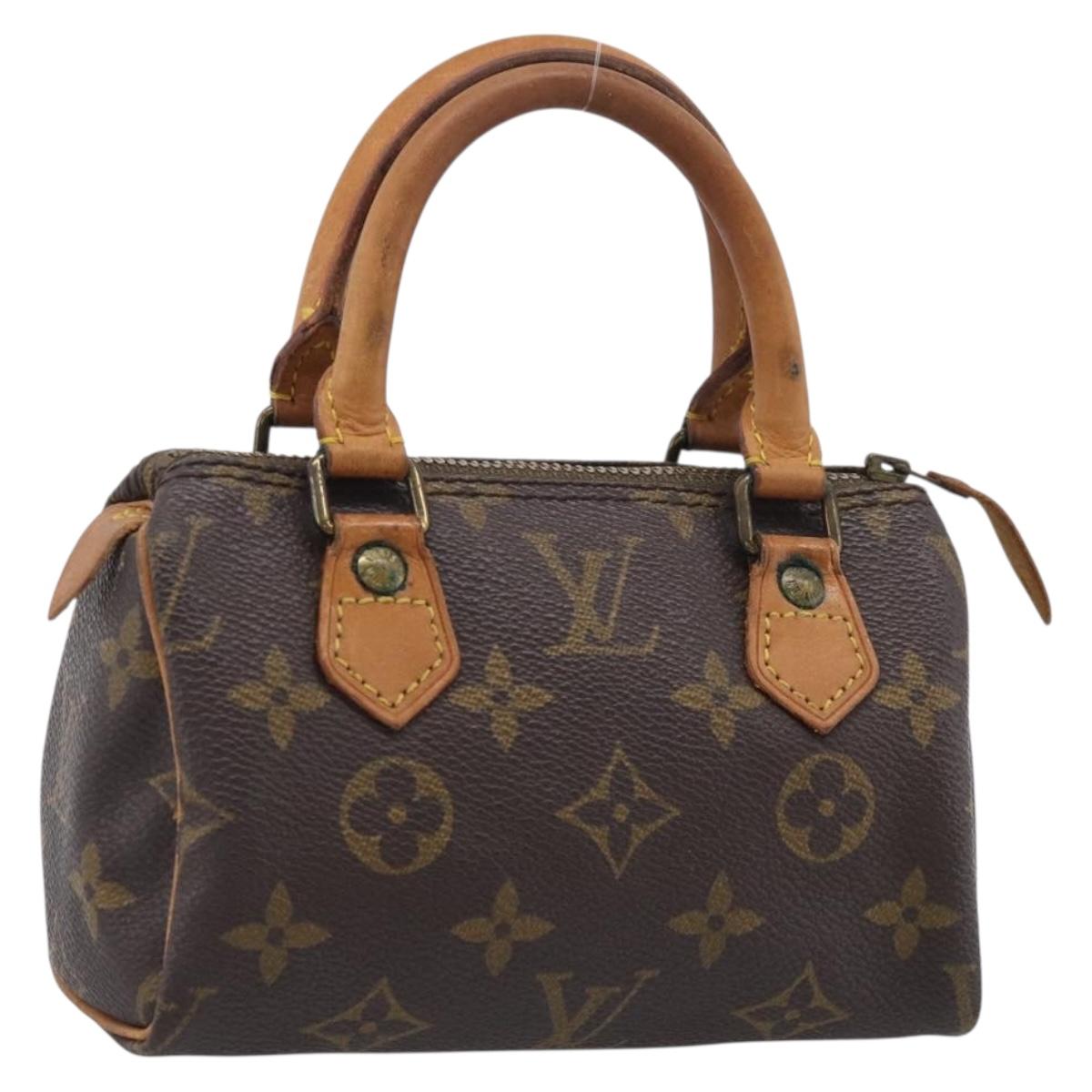 LOUIS VUITTON Monogram Mini Speedy Hand Bag M41534 LV Auth 211268