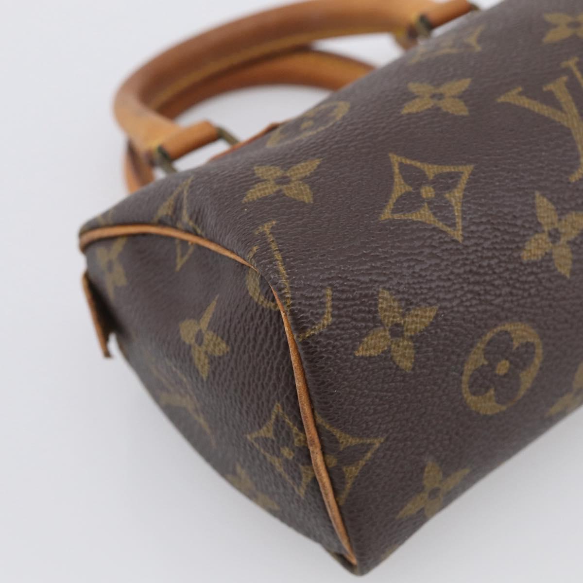 LOUIS VUITTON Monogram Mini Speedy Hand Bag M41534 LV Auth 211268