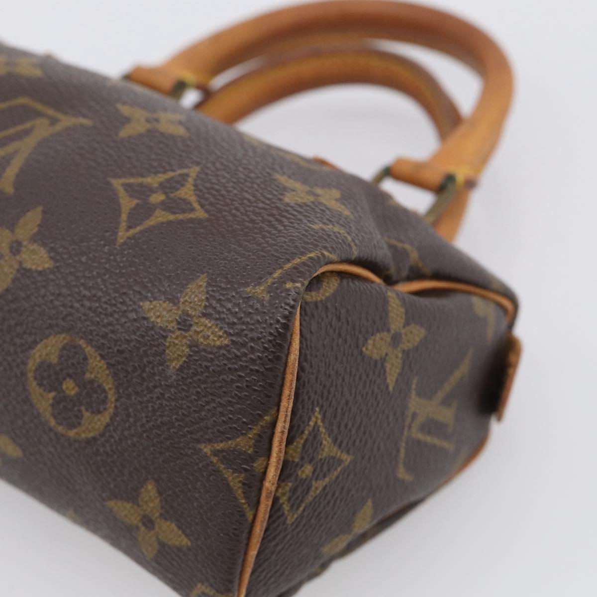 LOUIS VUITTON Monogram Mini Speedy Hand Bag M41534 LV Auth 211268