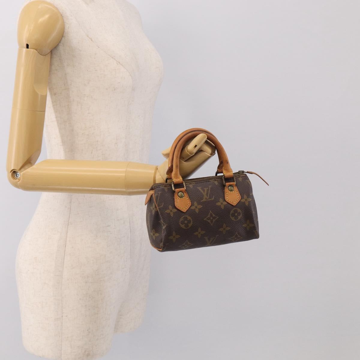 LOUIS VUITTON Monogram Mini Speedy Hand Bag M41534 LV Auth 211268