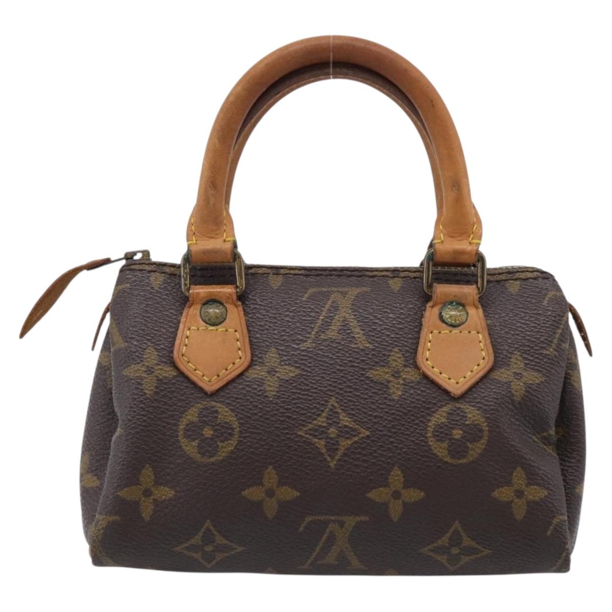 LOUIS VUITTON Monogram Mini Speedy Hand Bag M41534 LV Auth 211268