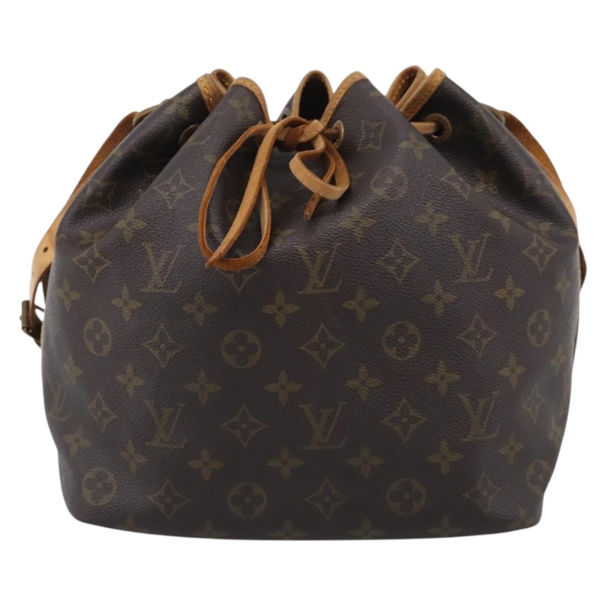LOUIS VUITTON Monogram Petit Noe Shoulder Bag M42226 LV Auth 211272