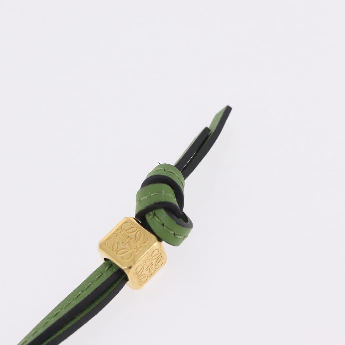 LOEWE Bag Charm Leather Green Auth 211274M