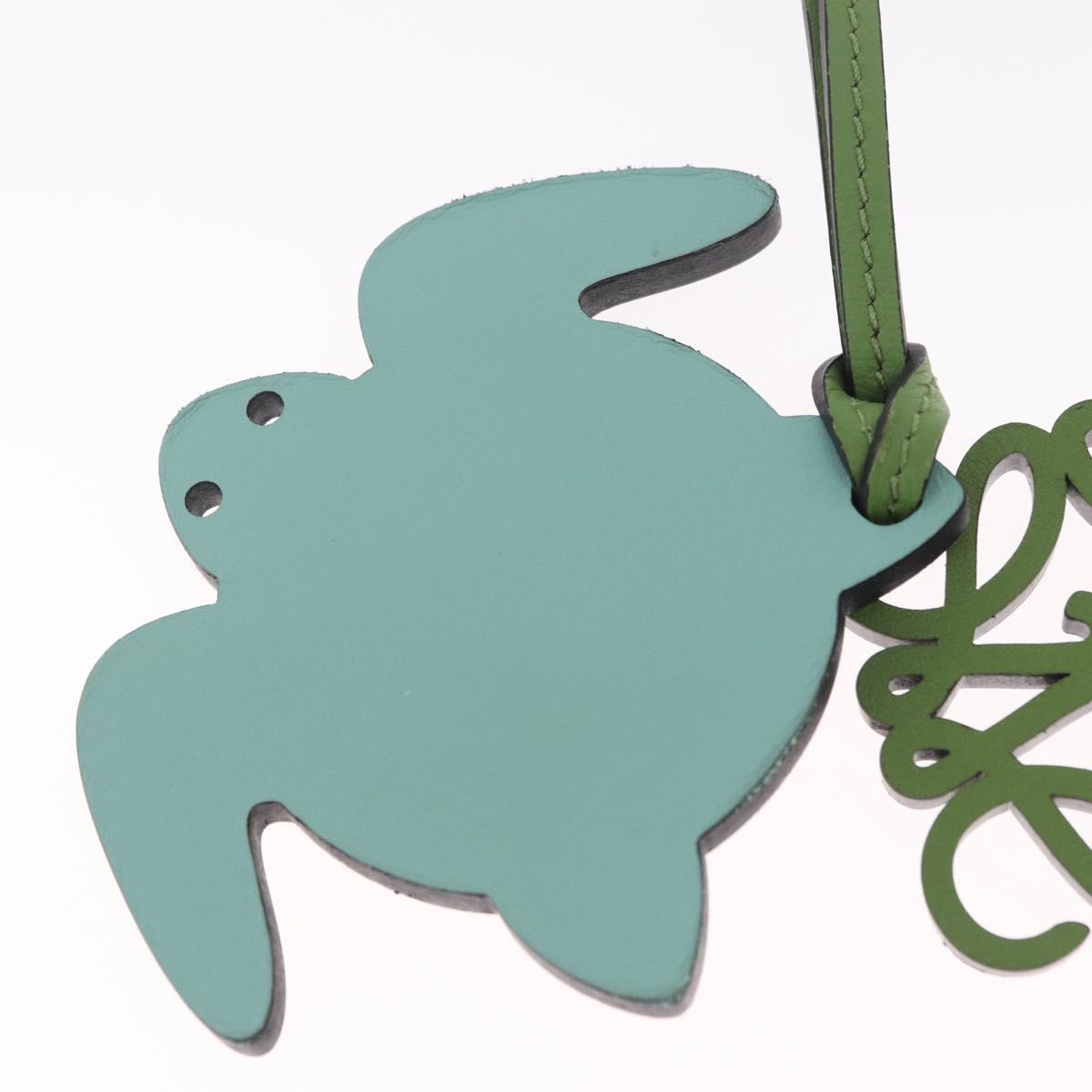 LOEWE Bag Charm Leather Green Auth 211274M