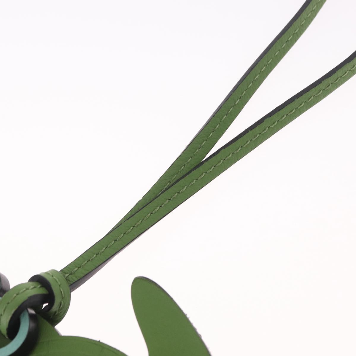 LOEWE Bag Charm Leather Green Auth 211274M