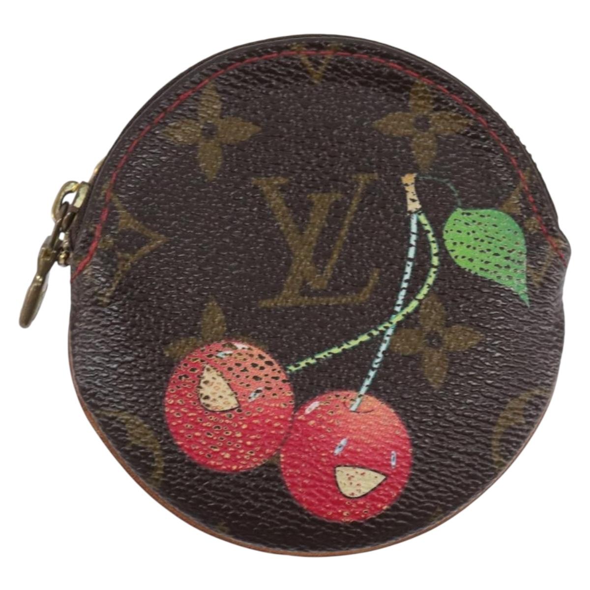 LOUIS VUITTON Monogram Cherry Porte Monnaie Ron Coin Purse M95043 Auth 211278A