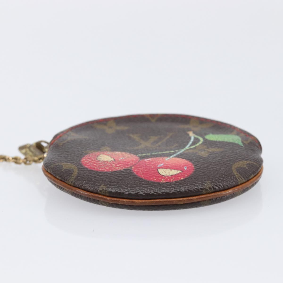 LOUIS VUITTON Monogram Cherry Porte Monnaie Ron Coin Purse M95043 Auth 211278A