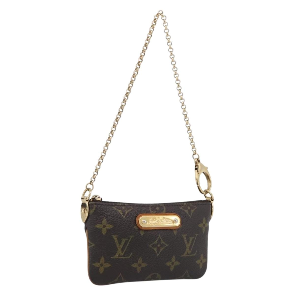 LOUIS VUITTON Monogram Pochette Mira PM Accessory Pouch M60095 LV Auth 211282A