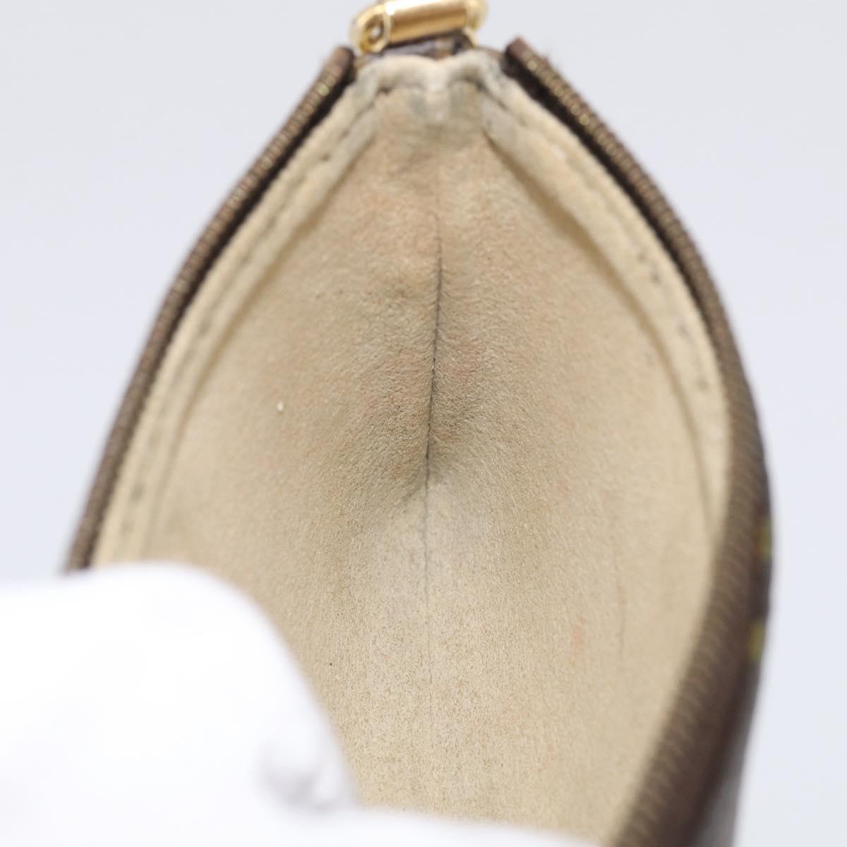 LOUIS VUITTON Monogram Pochette Mira PM Accessory Pouch M60095 LV Auth 211282A