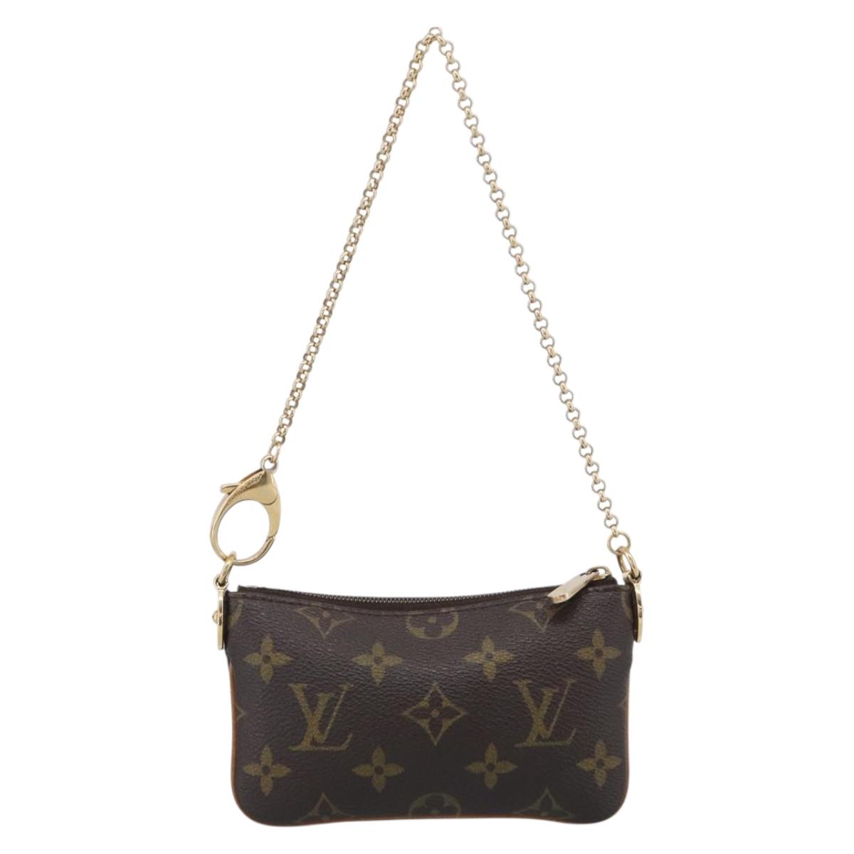 LOUIS VUITTON Monogram Pochette Mira PM Accessory Pouch M60095 LV Auth 211282A