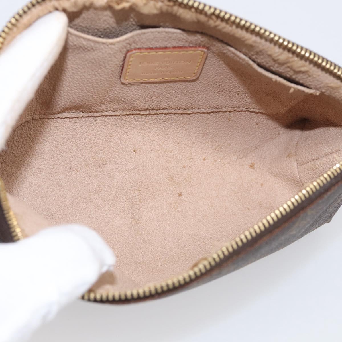 LOUIS VUITTON Monogram Pochette Cosmetic PM Pouch M43998 LV Auth 211284