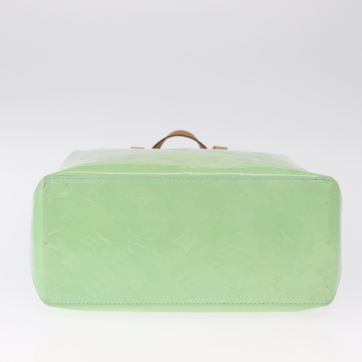 LOUIS VUITTON Monogram Vernis Reade MM Hand Bag Peppermint M91305 Auth 211291A
