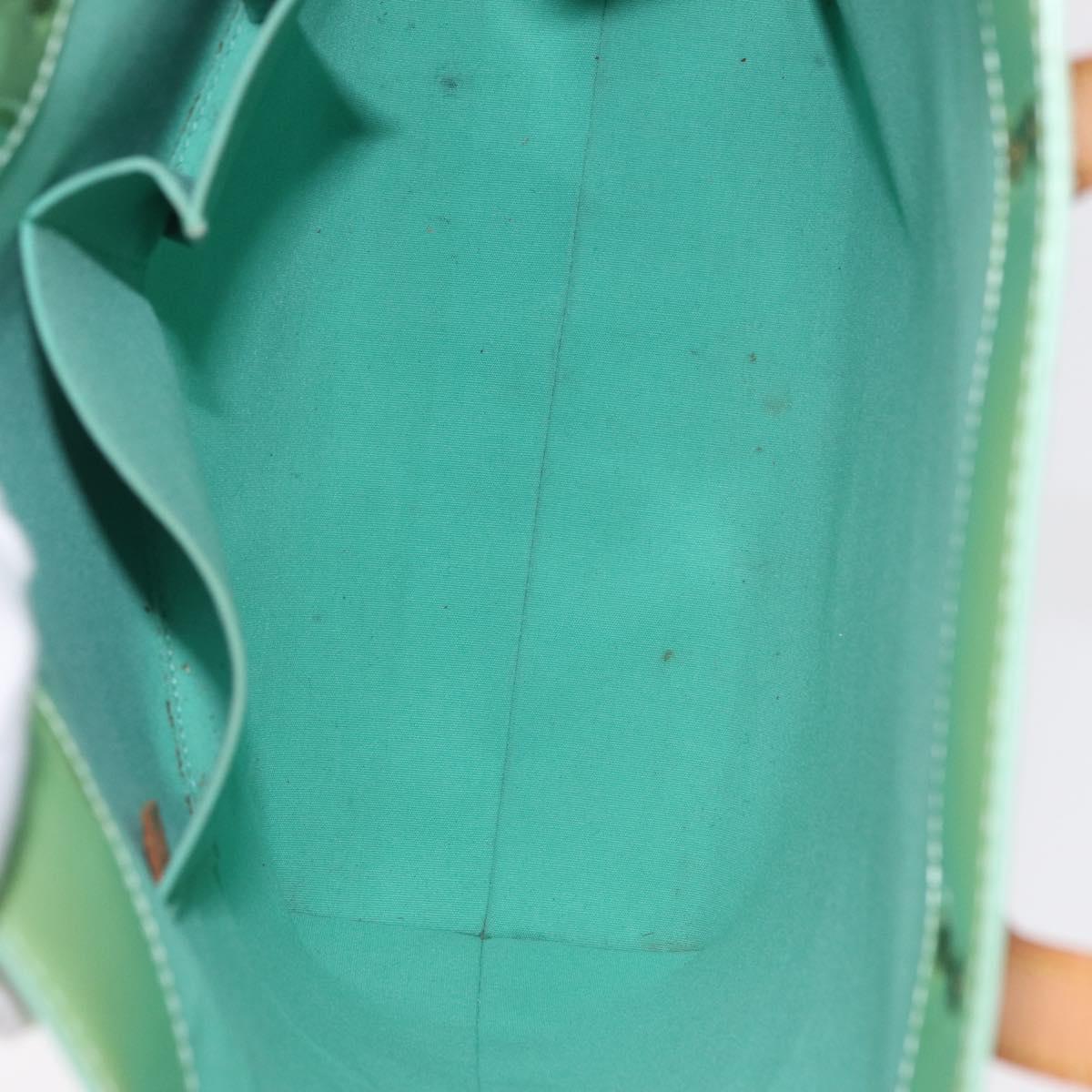 LOUIS VUITTON Monogram Vernis Reade MM Hand Bag Peppermint M91305 Auth 211291A