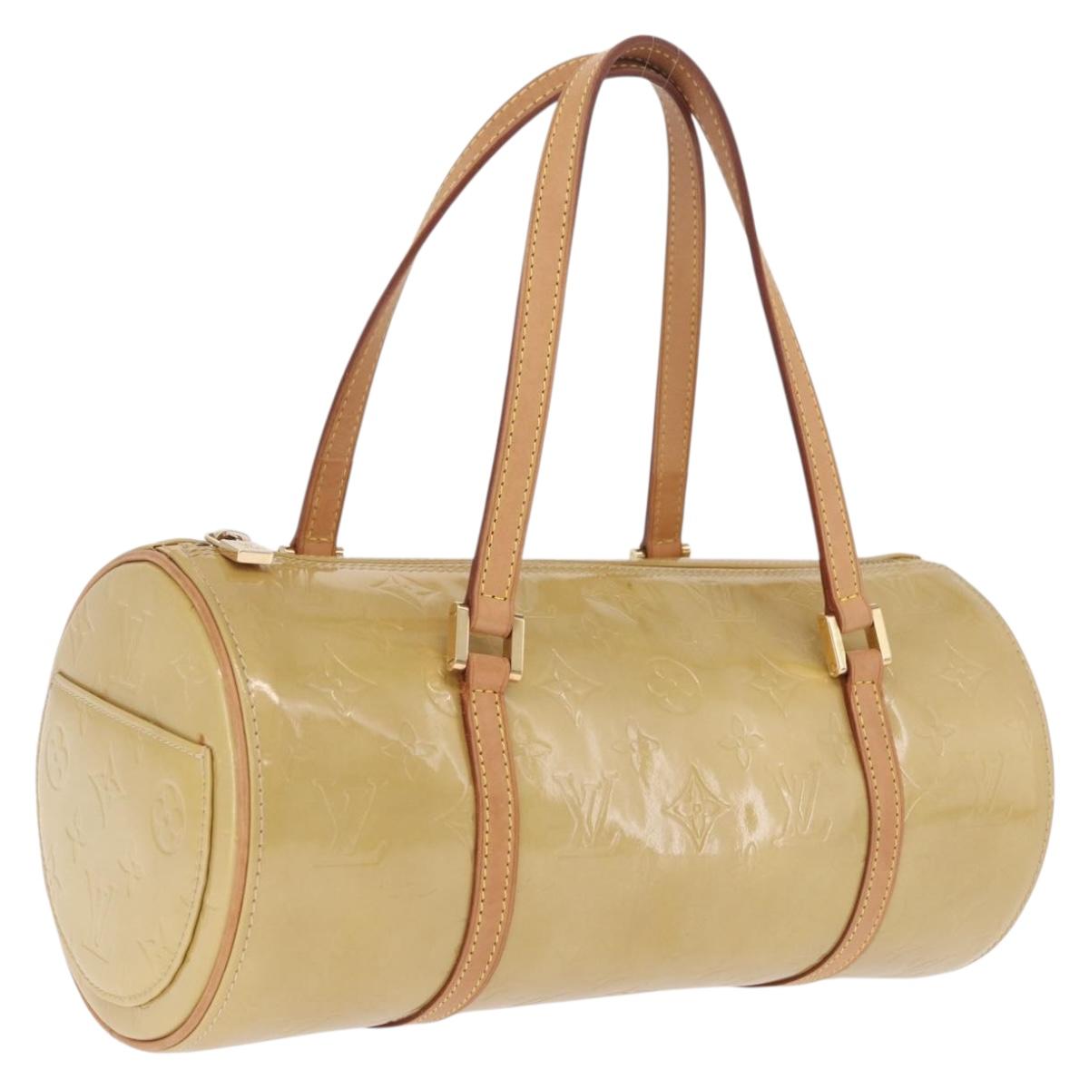 LOUIS VUITTON Monogram Vernis Bedford Hand Bag Beige M91006 LV Auth 211294