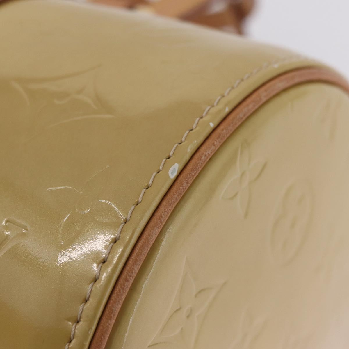 LOUIS VUITTON Monogram Vernis Bedford Hand Bag Beige M91006 LV Auth 211294