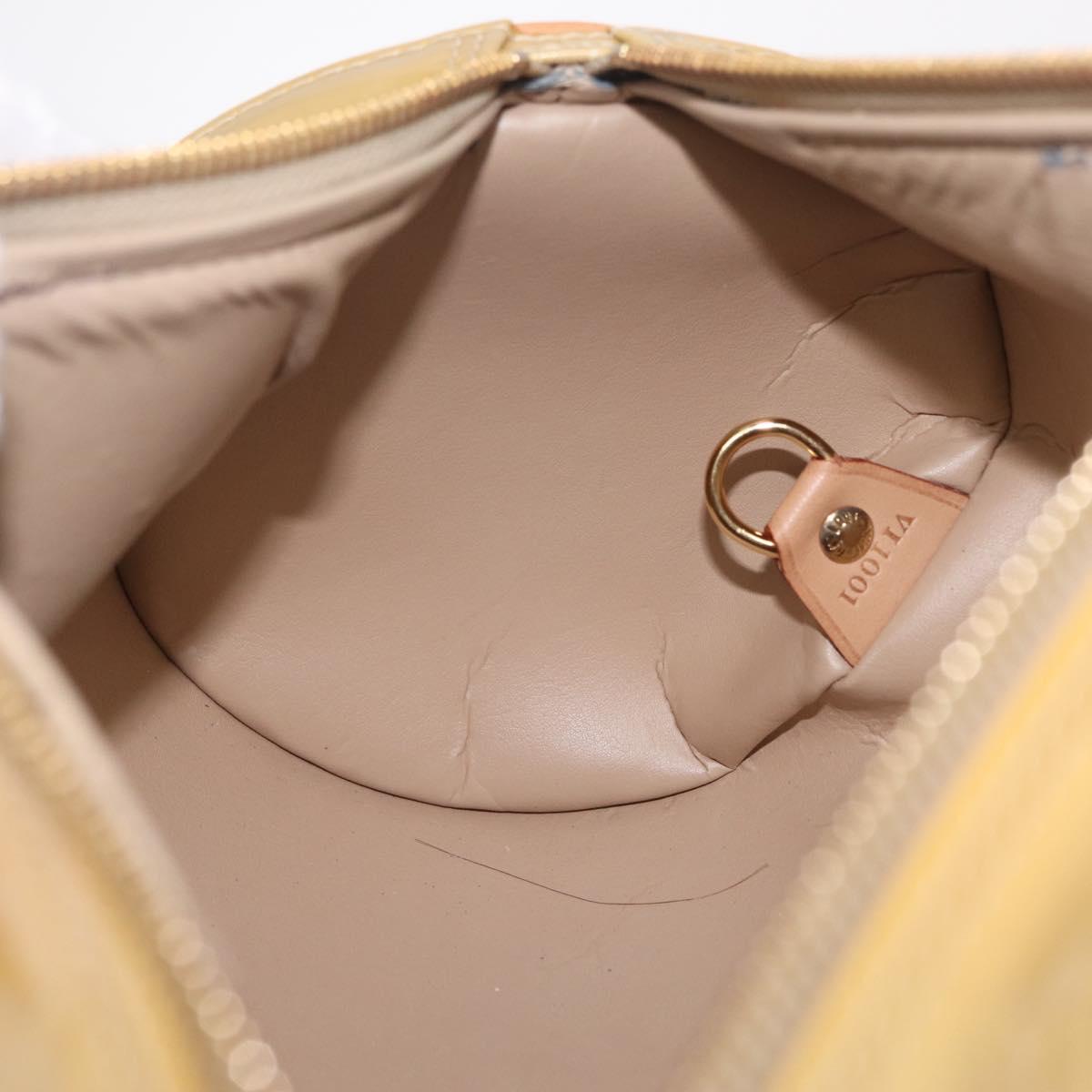 LOUIS VUITTON Monogram Vernis Bedford Hand Bag Beige M91006 LV Auth 211294