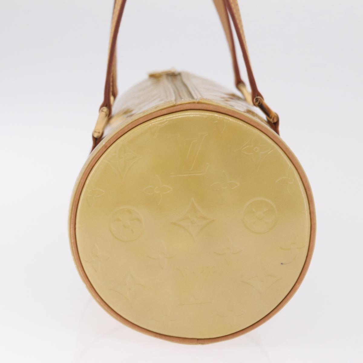 LOUIS VUITTON Monogram Vernis Bedford Hand Bag Beige M91006 LV Auth 211294