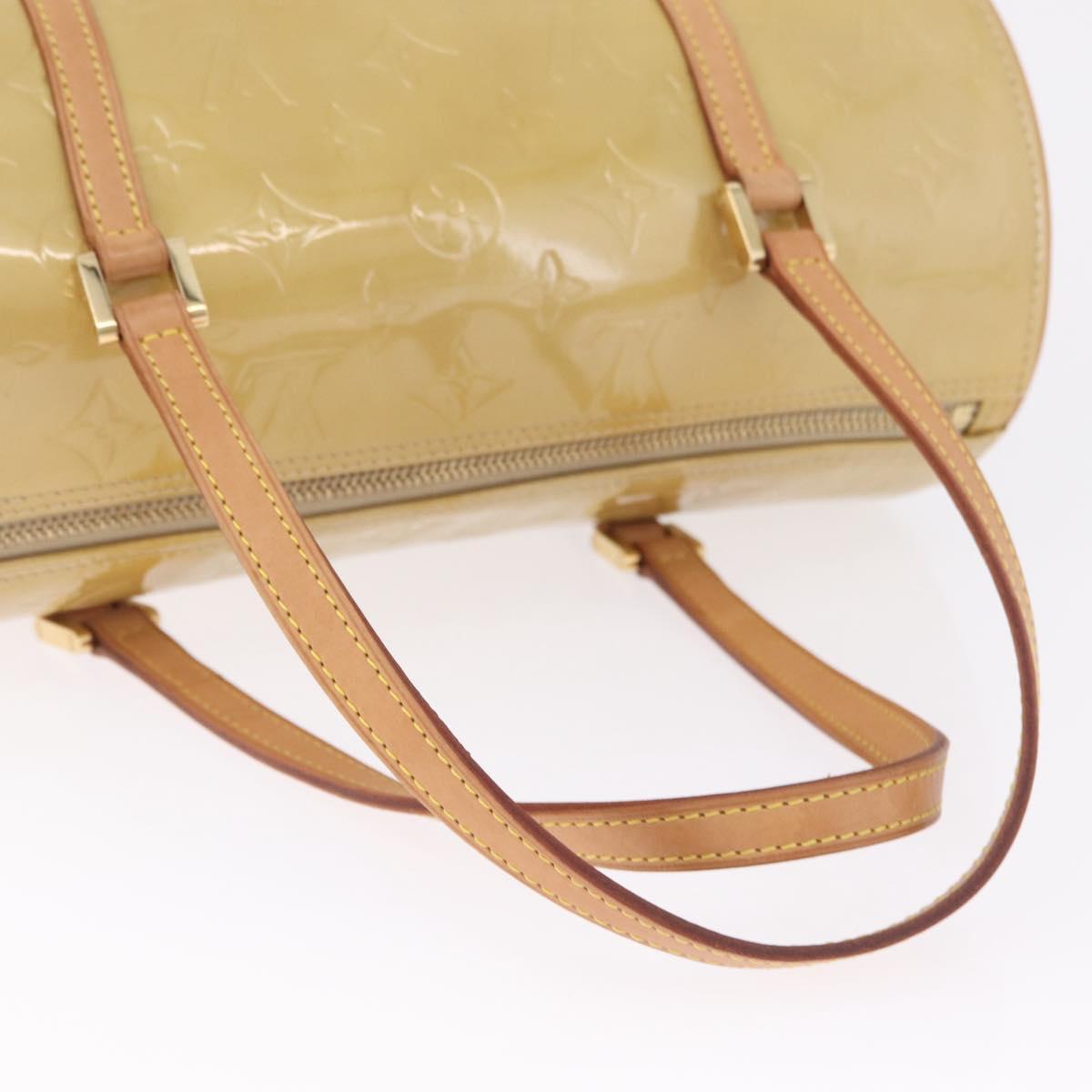 LOUIS VUITTON Monogram Vernis Bedford Hand Bag Beige M91006 LV Auth 211294