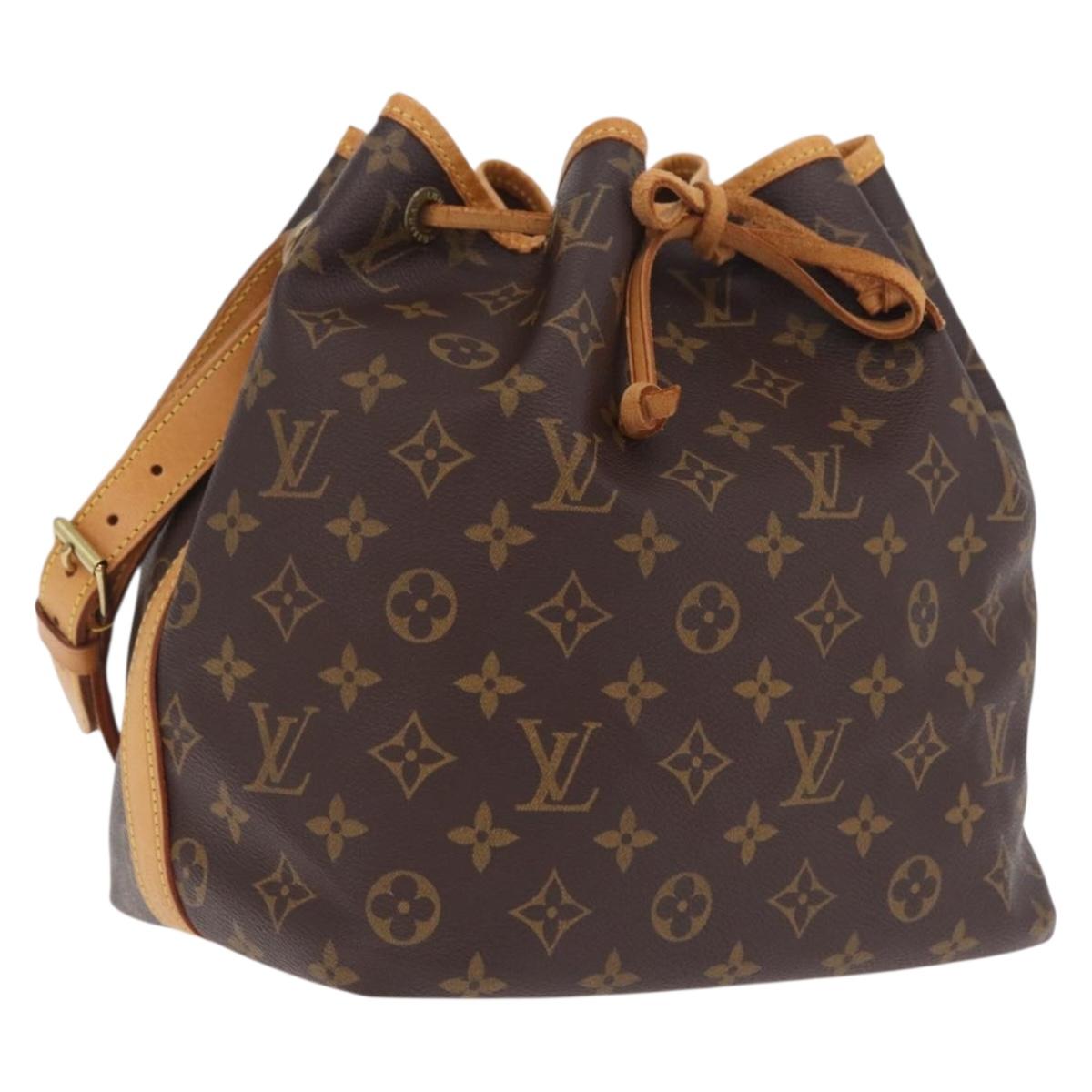 LOUIS VUITTON Monogram Petit Noe Shoulder Bag M42226 LV Auth 211308A