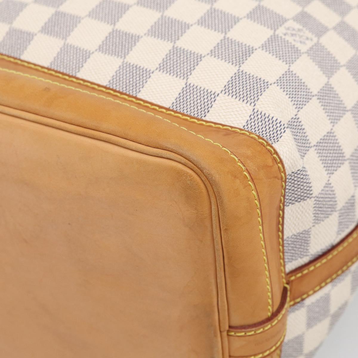 LOUIS VUITTON Damier Azur Noe Shoulder Bag N42222 LV Auth 211309V