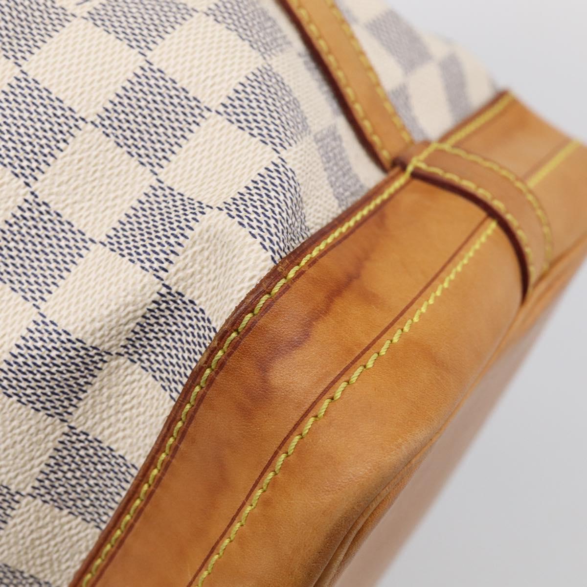 LOUIS VUITTON Damier Azur Noe Shoulder Bag N42222 LV Auth 211309V