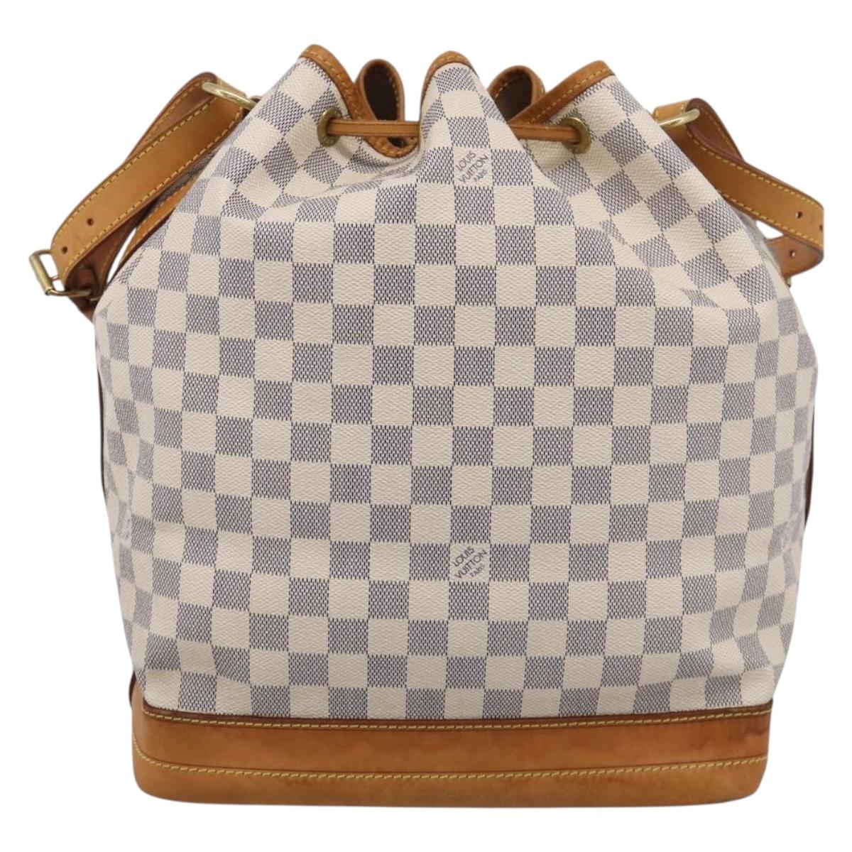 LOUIS VUITTON Damier Azur Noe Shoulder Bag N42222 LV Auth 211309V