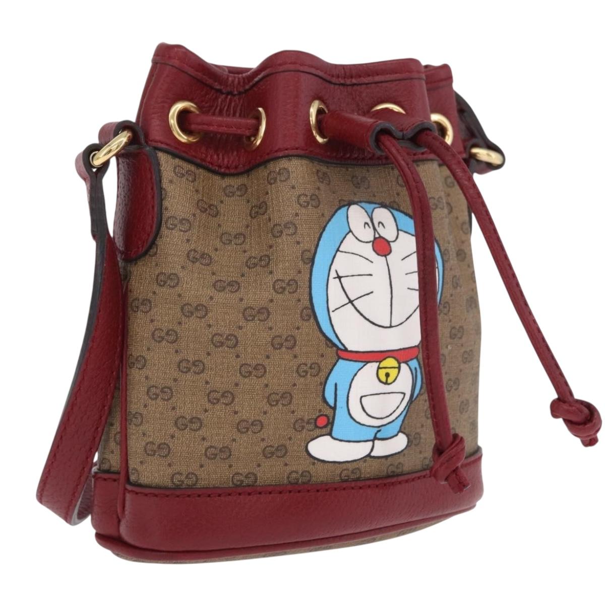 GUCCI Micro GG Supreme Fujiko Pro Shoulder Bag PVC Beige 647801 Auth 211311M