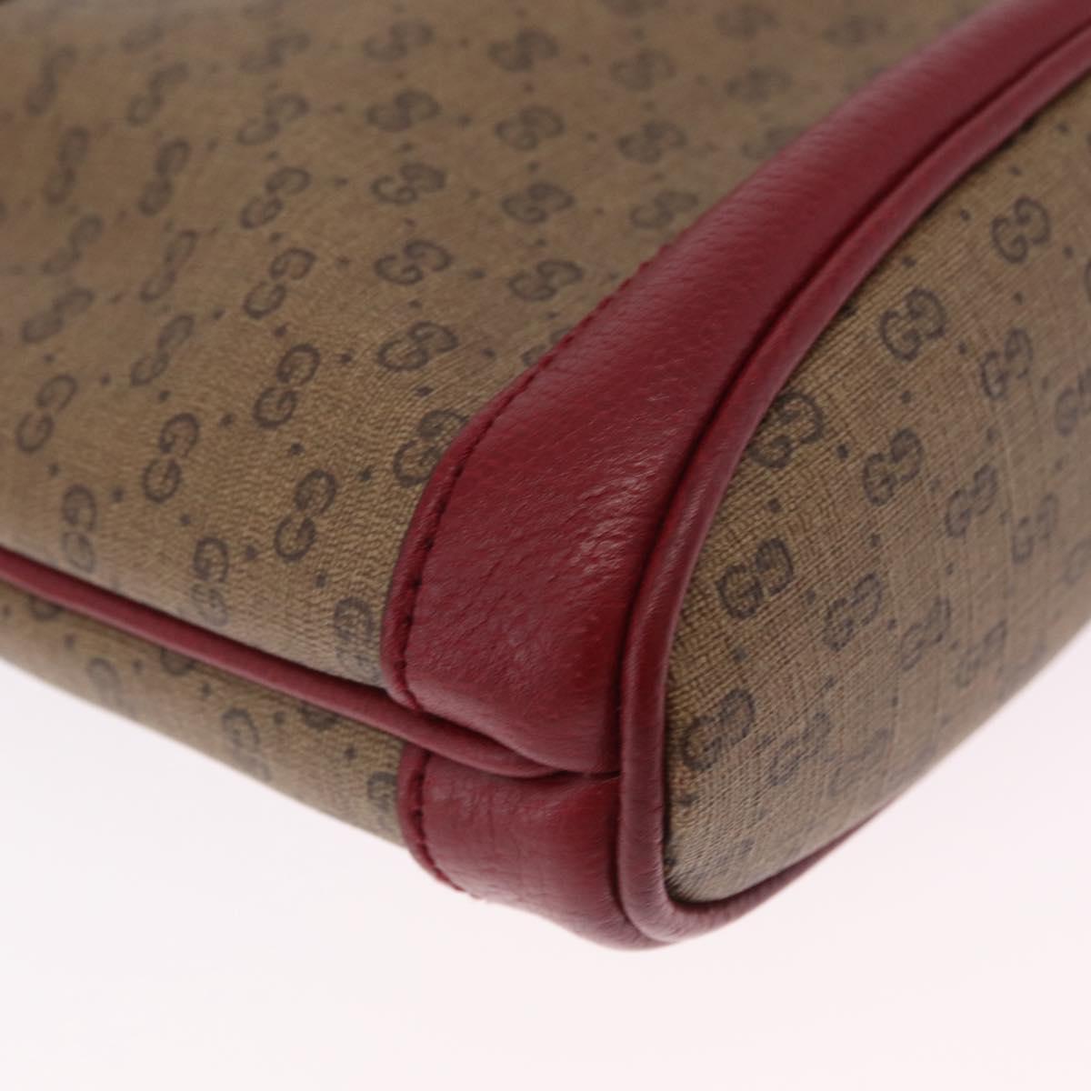 GUCCI Micro GG Supreme Fujiko Pro Shoulder Bag PVC Beige 647801 Auth 211311M
