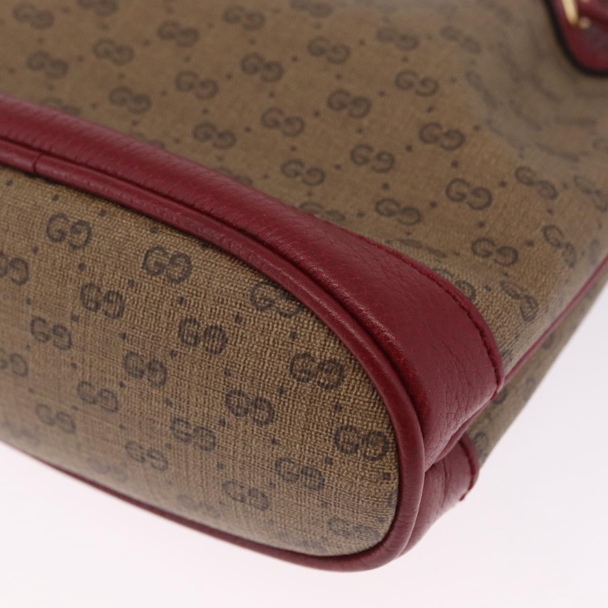 GUCCI Micro GG Supreme Fujiko Pro Shoulder Bag PVC Beige 647801 Auth 211311M