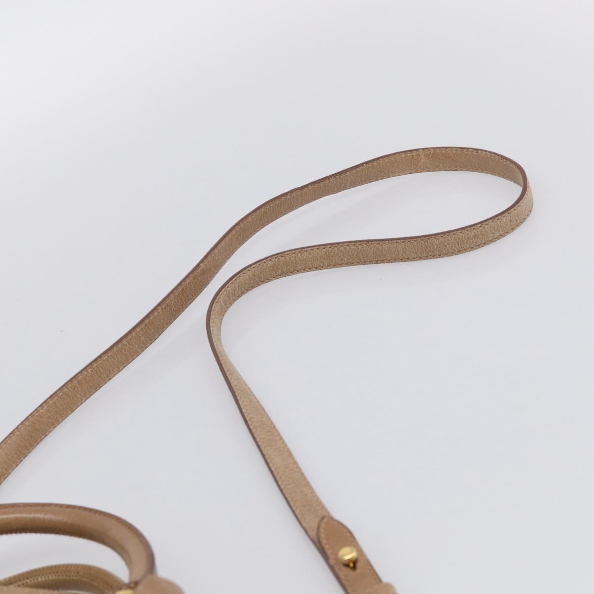 Miu Miu Matelasse Hand Bag Vitellolux 2way Brown Gold Auth 211319V