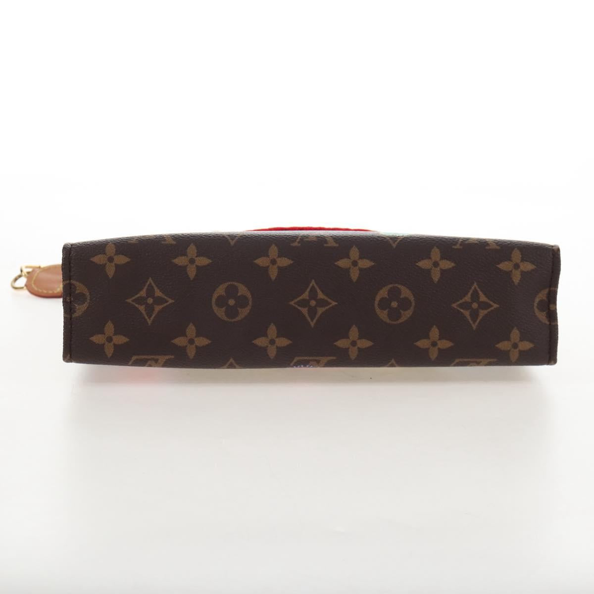 LOUIS VUITTON Yayoi Kusama Face Toiletries Pouch On Chain M81982 Auth 211329SAM