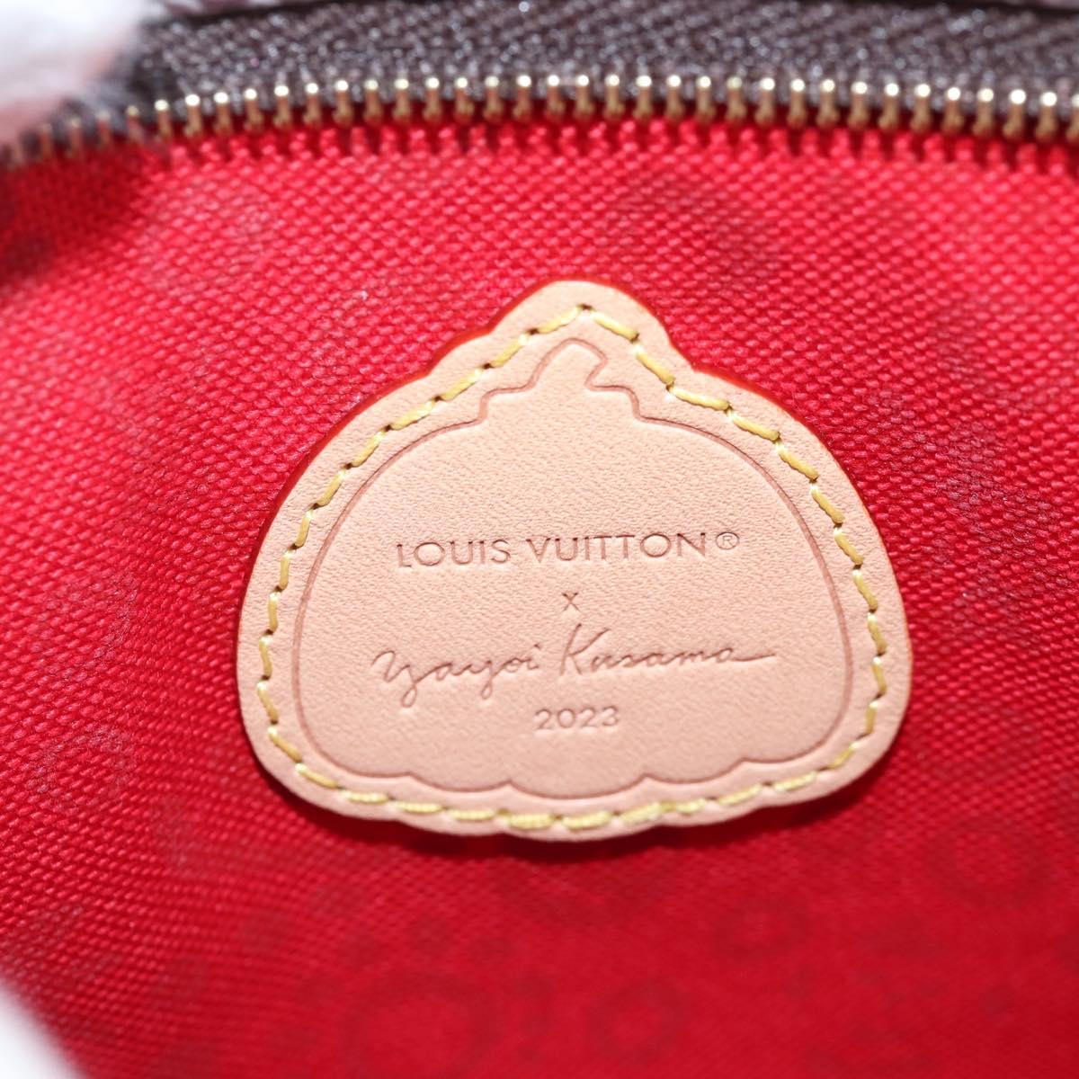 LOUIS VUITTON Yayoi Kusama Face Toiletries Pouch On Chain M81982 Auth 211329SAM