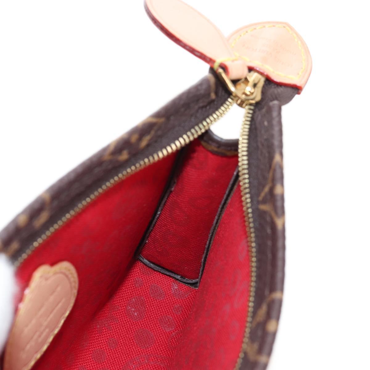 LOUIS VUITTON Yayoi Kusama Face Toiletries Pouch On Chain M81982 Auth 211329SAM