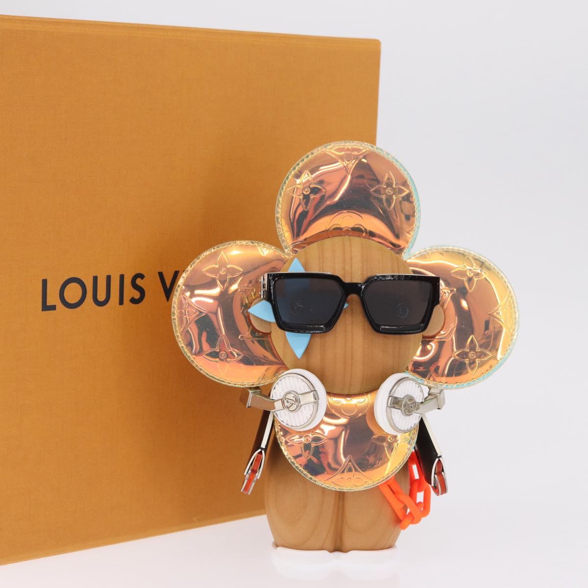 LOUIS VUITTON DJ Vivienne Object Wood Brown GI0511 LV Auth 211336SM
