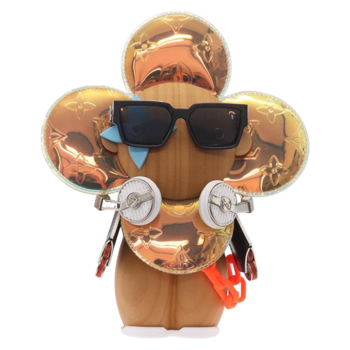 LOUIS VUITTON DJ Vivienne Object Wood Brown GI0511 LV Auth 211336SM