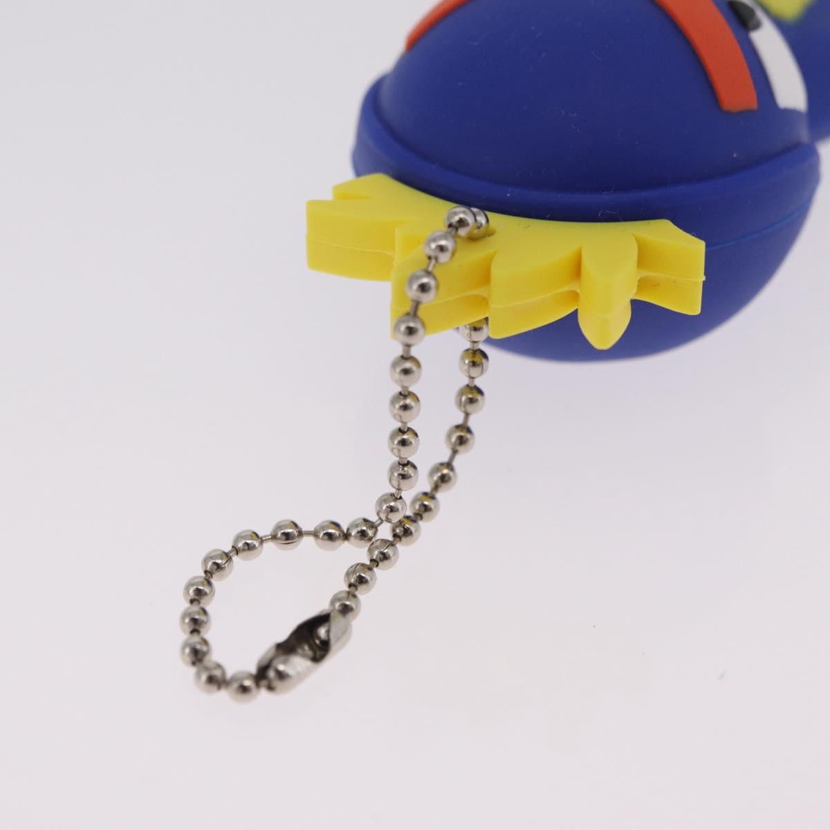 FENDI USB Key Holder Rubber 2 Set Blue Pink Auth 211342M