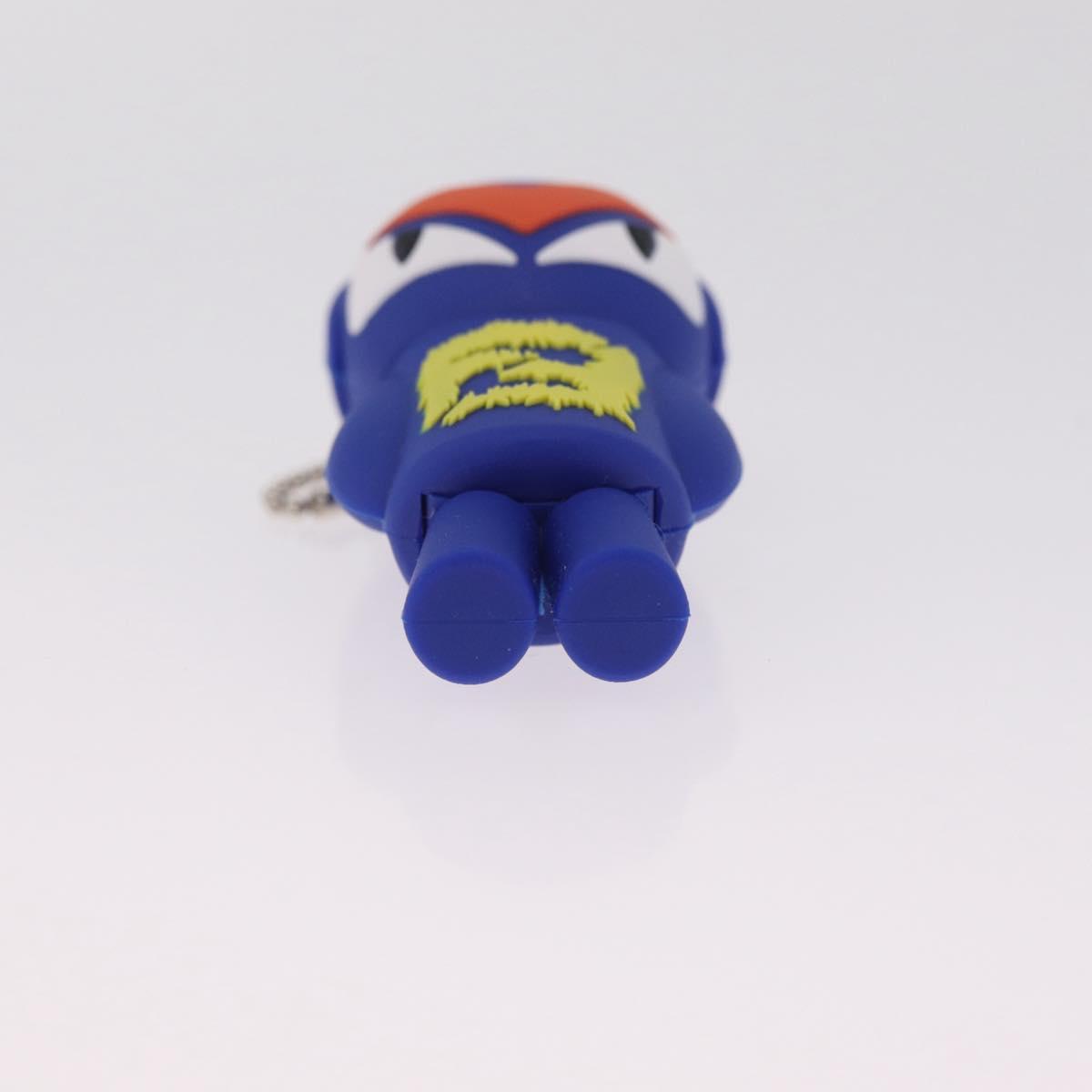 FENDI USB Key Holder Rubber 2 Set Blue Pink Auth 211342M