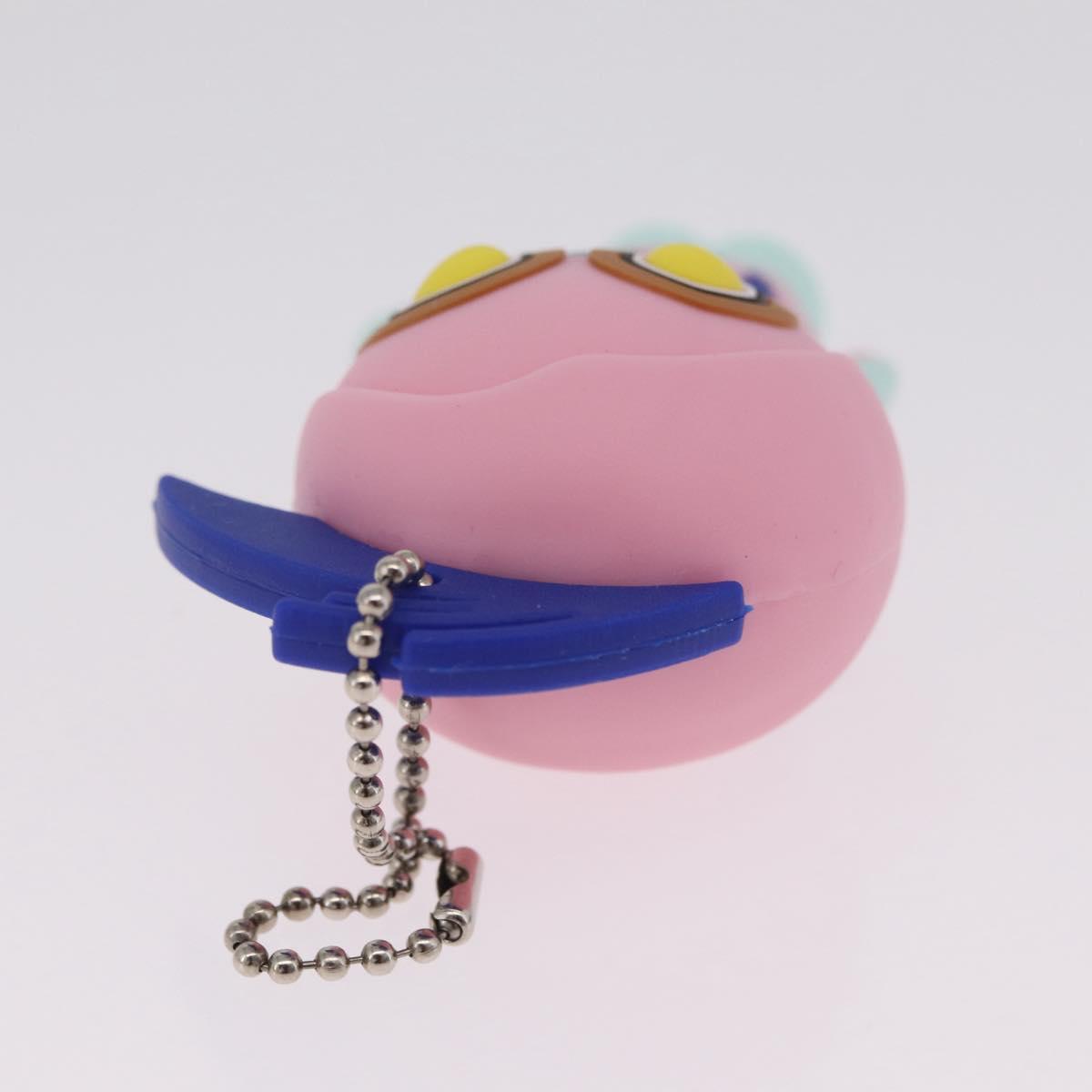 FENDI USB Key Holder Rubber 2 Set Blue Pink Auth 211342M
