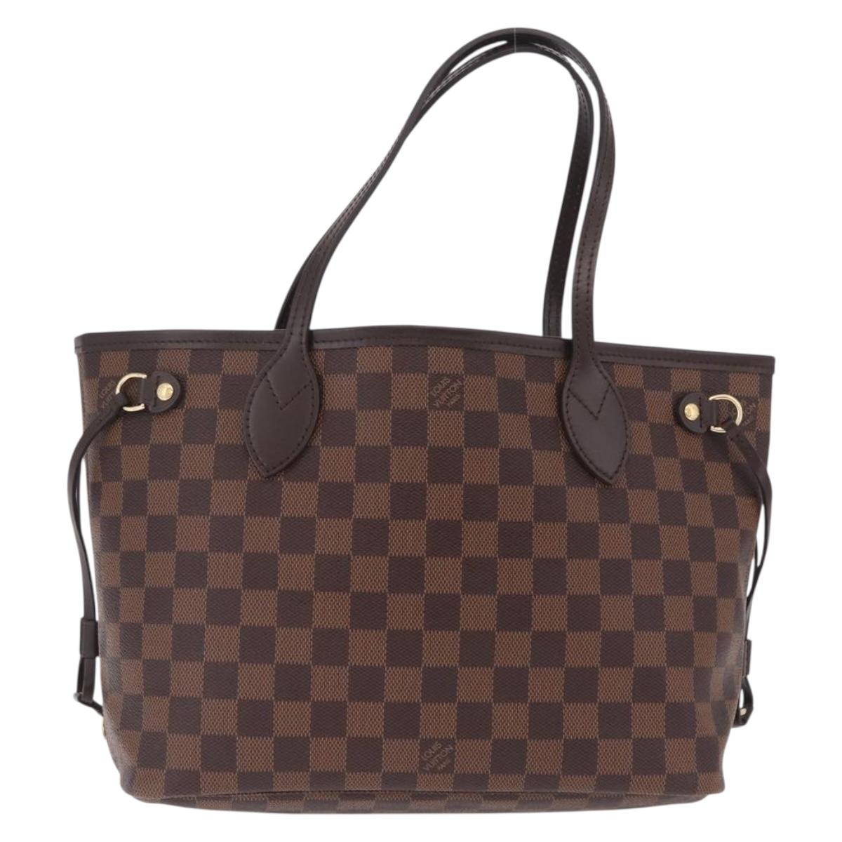 LOUIS VUITTON Damier Ebene Neverfull PM Tote Bag N51109 LV Auth 211385SAV